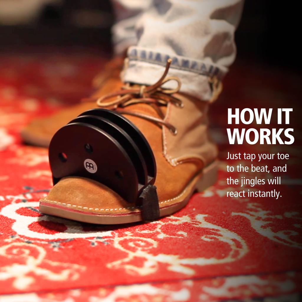 MEINL Перкуссионный ножной тамбурин черный FJS2S-BK []