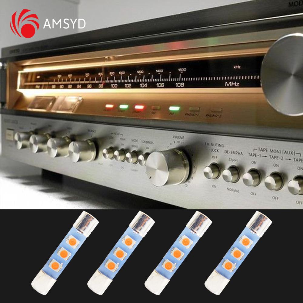 10PCS AC 8V LED Fuse Lamp Replace Incandescent Bulb 250mA Fits Marantz Sansui Kenwood Yamaha Vintage Stereo Audio Receivers