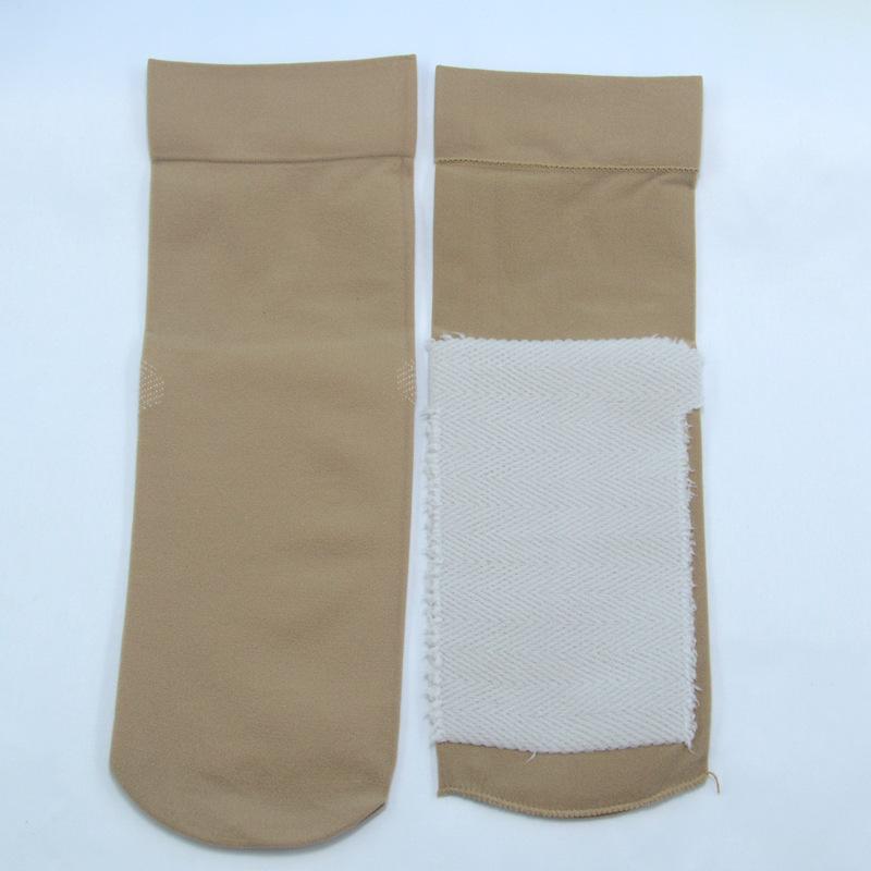 Женские дышащие бархатные сетчатые носки с хлопковой подошвой, устойчивой к зацепкам