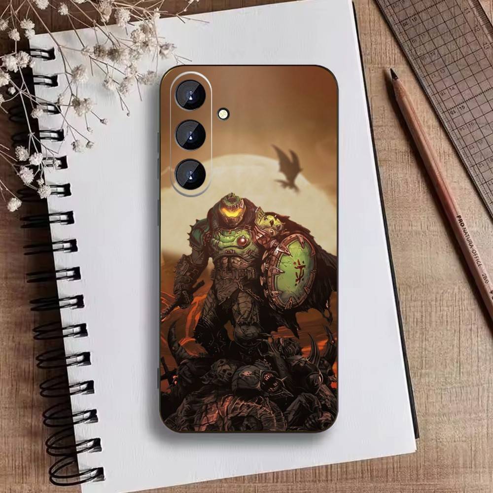 Чехол для телефона G-Game D-doom Для Samsung Galaxy A73, A21s, A22, A31, A52, A53, A71, A41 Мягкий черный корпус