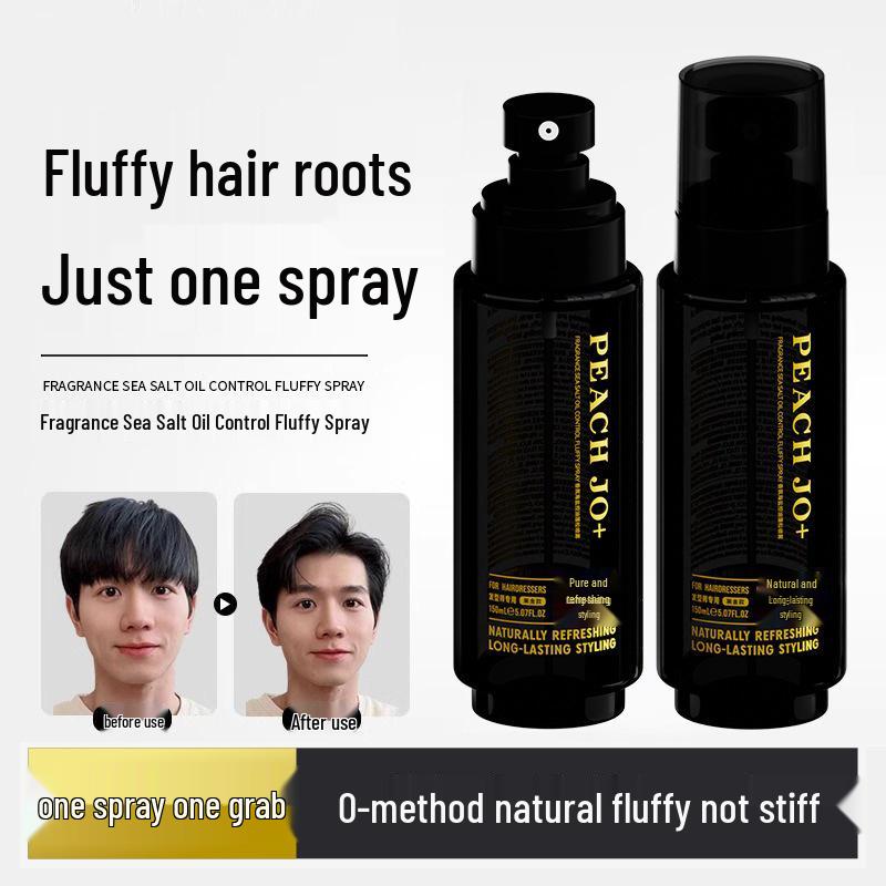 PEACHJO+ Men's Fluffy Matte Hair Spray - Natural Hold for Professional Stylists