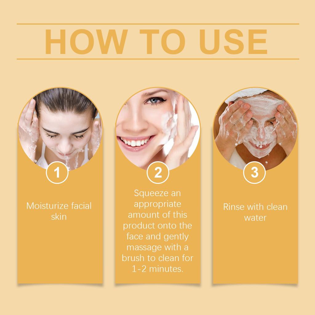 VitaminC Foaming Cleanser Gently Cleanses Pores  Acne Cleanses The Face And Moisturizes100ml