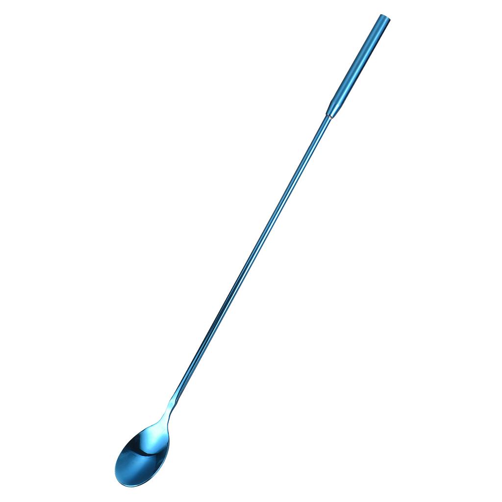 Long Handle Mixing Stirring Spoon Stainless Steel Bartender Mixing Spoon Cocktail Stirrers, Bar Spoon Stirring Spoon 300x25mm