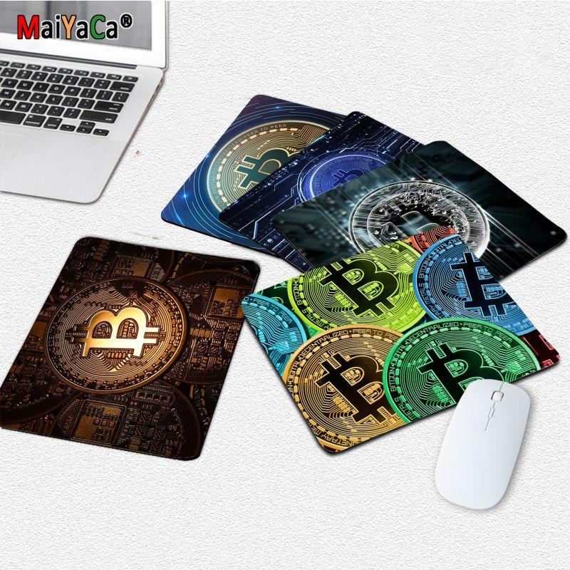 Коврик для мыши Bitcoin Art Резиновый Маленький Утолщенный Коврик для мыши Игровой Клавиатурный Настольный Коврик Офисные Принадлежности Декор для Комнаты Для Компьютерной Мыши Ковер