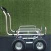 Aluminum Silent Flatbed Hand Truck with Guardrail
