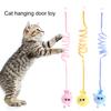 1 Set Cat Teaser Toy Scratch-resistant Rabbit Fur Ball Pet Kitten Cat