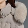 Middle Age Woman Winter Coats Hooded Faux Fur Collar Casual Thick Warm Long Parkas Women's Jackets