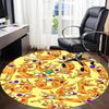 1pc Cat Dog Office Round Area Rug, Bedroom Living Room Home Decor, Room Deco,  Offic a1016120