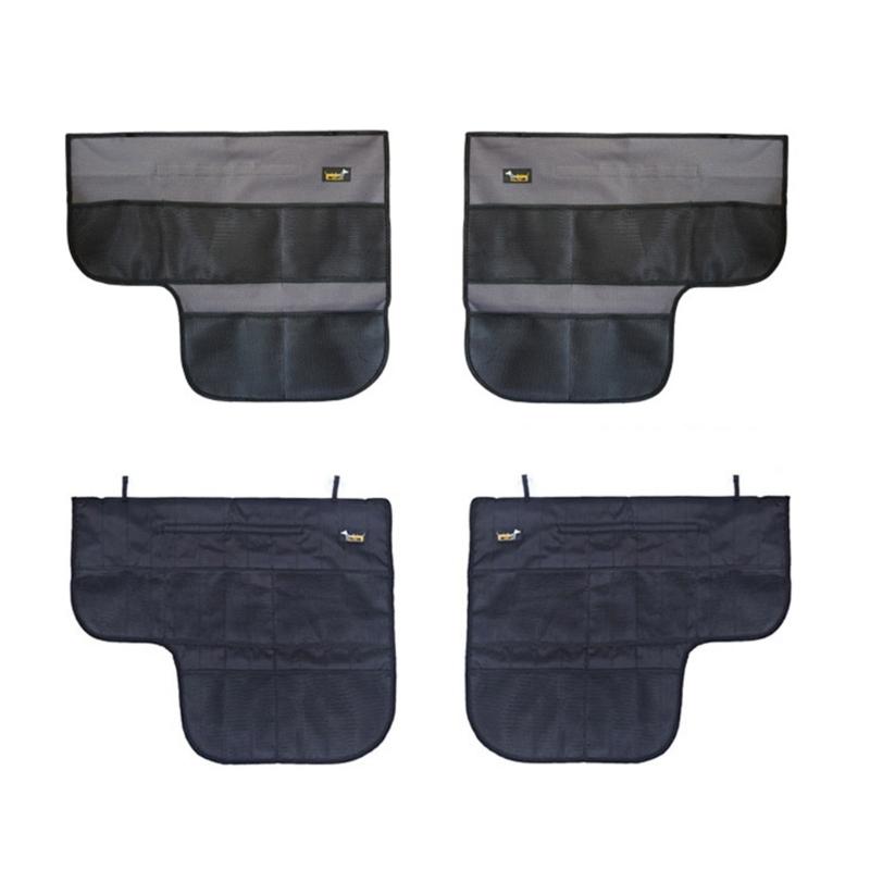 Vehicle Interior Panel with Mesh Pocket Dog Car Door Windows Mat Car Door Cover