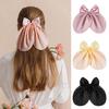 Шпилька для волос женская шелковистая атласная большая лента-бантик заколки для волос бант декор для девочек