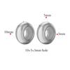 20pcs 6/7/8/10mm Stainless Steel Adjustment Beads with Non-slip Silicone Ring Gold Stopper Spacer Beads for DIY Jewelry Making