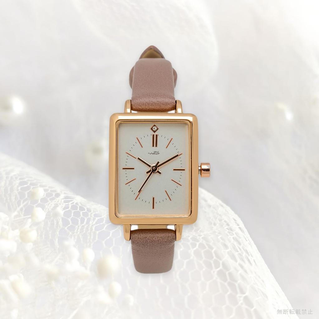 Часы аналоговые кожаный ремешок розовый фиолетовый [Fieldwork] женские GY075-3