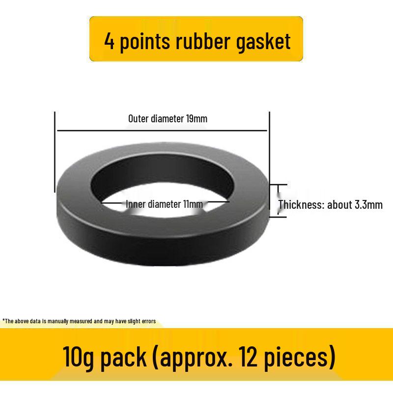Quick-Fit Silicone Gasket & Waterproof Ring Set: Rubber Gasket, Sealing Ring, Corrugated Pipe, Water Inlet Hose, Quarter Gas Pipe