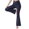 Women's Cross Waist Yoga Flare Pants - High Waist, Hip-Lifting, Abdomen Control, Elastic Wide-Leg Athletic Wear