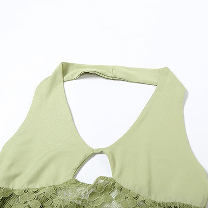 Прозрачное кружевное ажурное сексуальное платье для вечеринок и клубов Y2K, наряды для женщин, летние платья без рукавов и спины, облегающие пляжные макси-платья