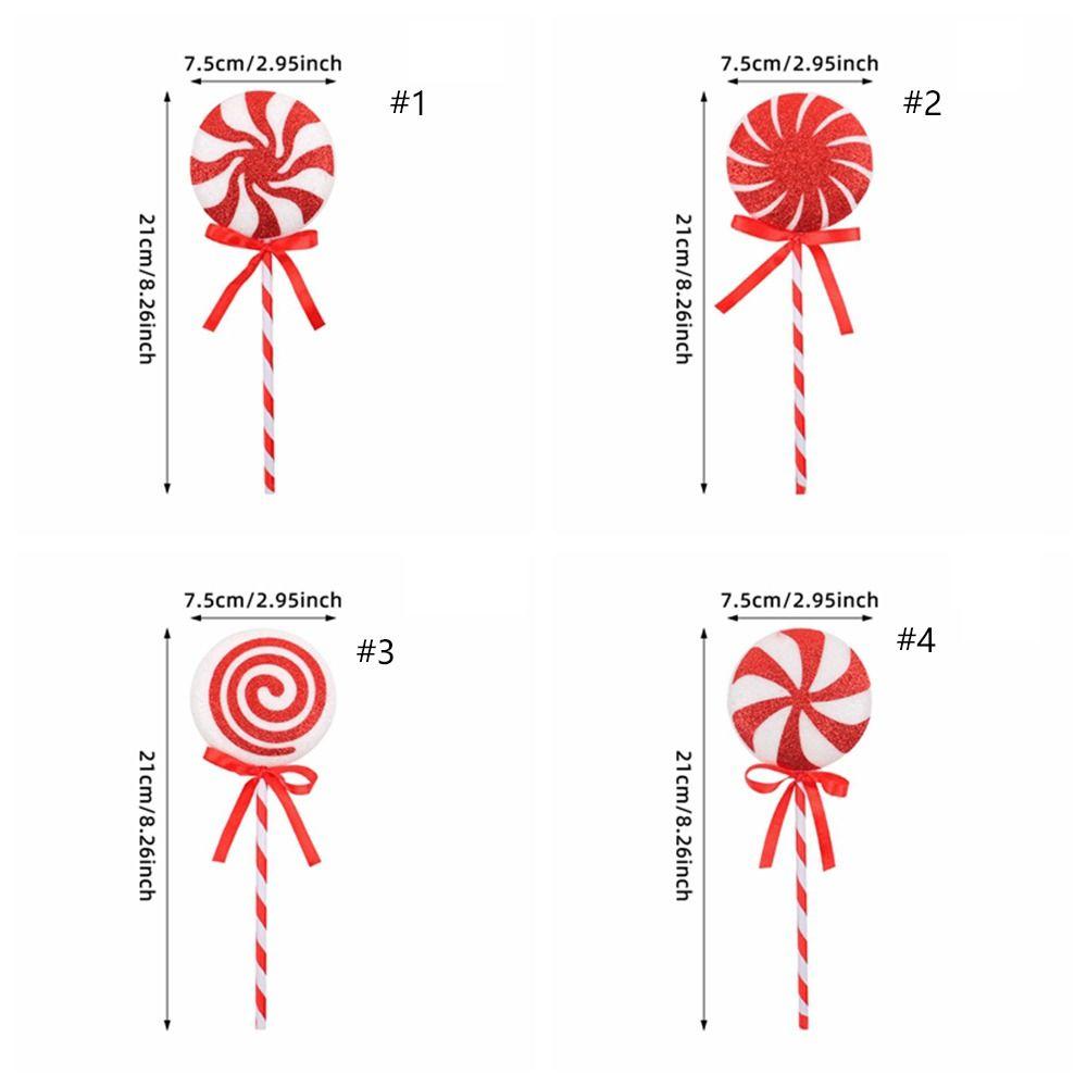 Мультяшное Большое Украшение Леденец Большой Рождественский Леденец Подвесной Декор Зимний Домашний Декор