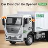 1:32 Контейнеровоз Сплав Машина Литая Игрушечная Модель Открывающиеся Двери Звук Свет Инерционный Автомобиль Детские Игрушки-Пазлы Подарок