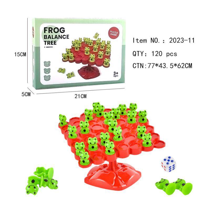 Лягушка Баланс Дерево: Интерактивная игрушка для складывания и концентрации для детей