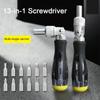 13 в 1 отвертка с храповым механизмом 0-180 градусов ручные инструменты новый набор прецизионных отверток домой