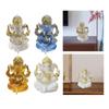 Resin Art Sitting Ganesha Sculpture Decorative Ganesha Car Ornaments  Home Decor