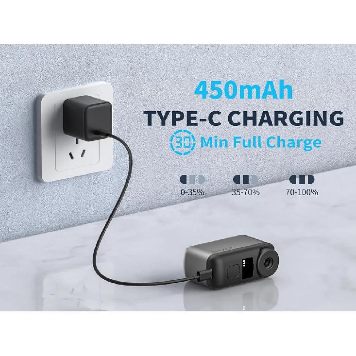 TOPUMP TB2 PRO Мини Портативный Электрический Насос Для Велосипеда Беспроводной Насос Для Накачивания Шин 120PSI Макс. Аккумулятор 450mAh с Экраном Быстрая Зарядка