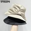 Fashionable Sweet Bow Fisherman Hat Basin Hat Autumn Temperament Versatile Foldable Satin Smooth Hat