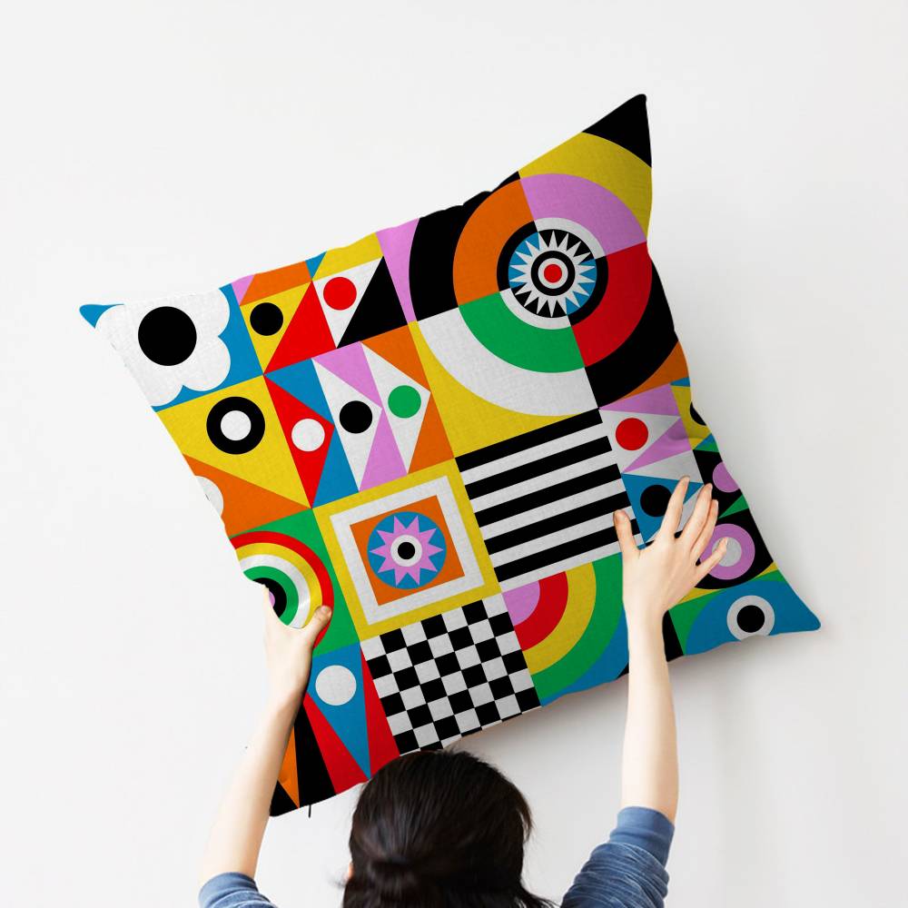 Colorful BBauhaus Pillow Gifts Home Office Furnishings Bedroom Sofa Car Cushion Cover case xcm