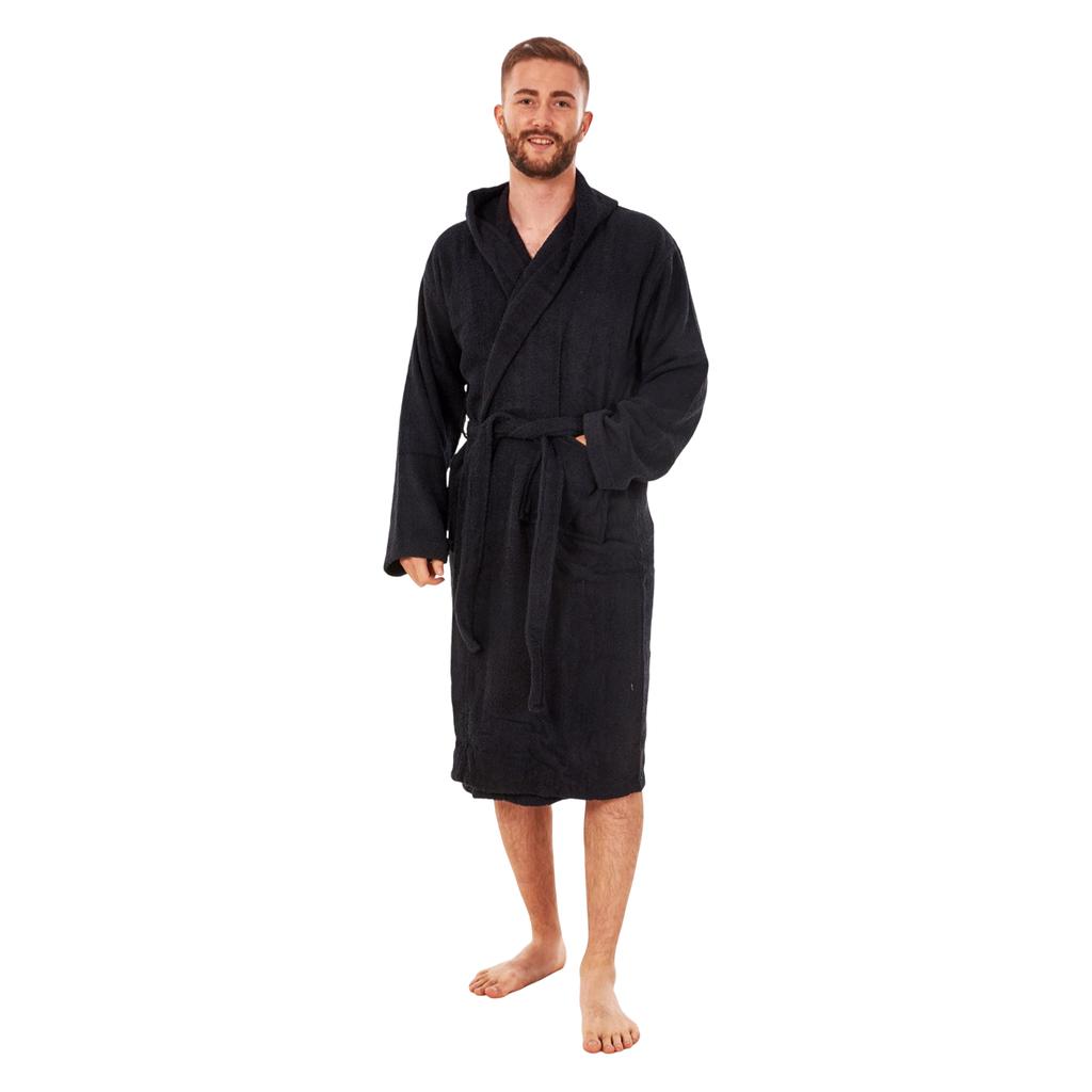 Keanu Mens Plain Cotton Dressing Gown