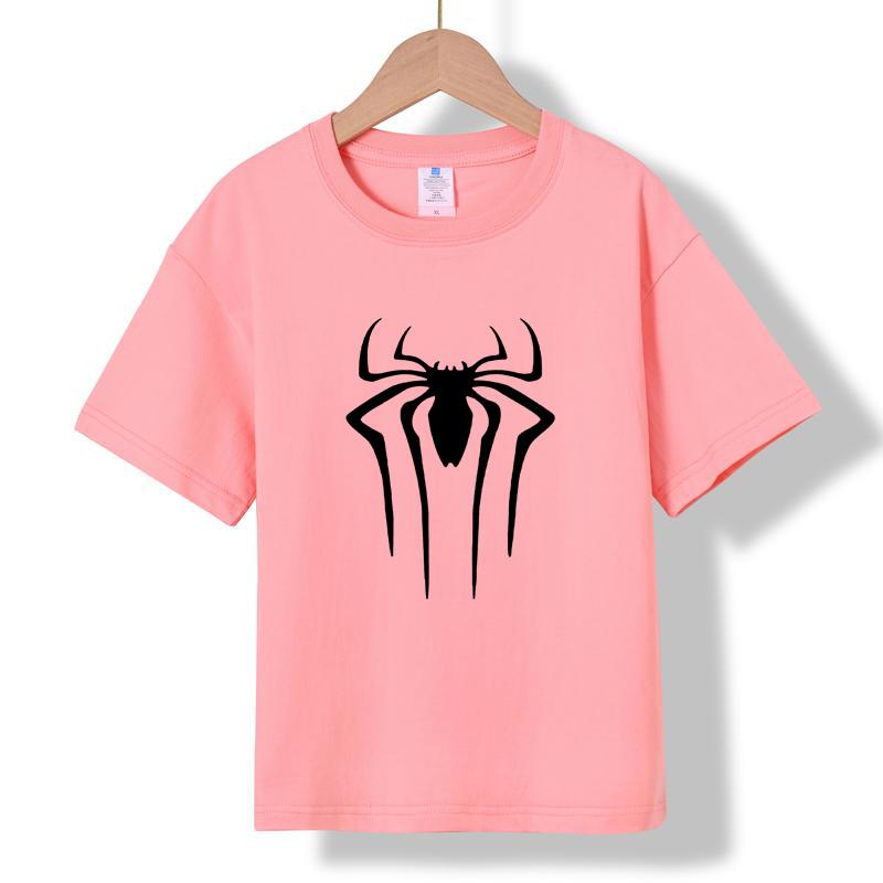 XH66 2026 Summer New Printed Cotton Round Neck T-shirt for Children Aged 1-16, Boys and Girls