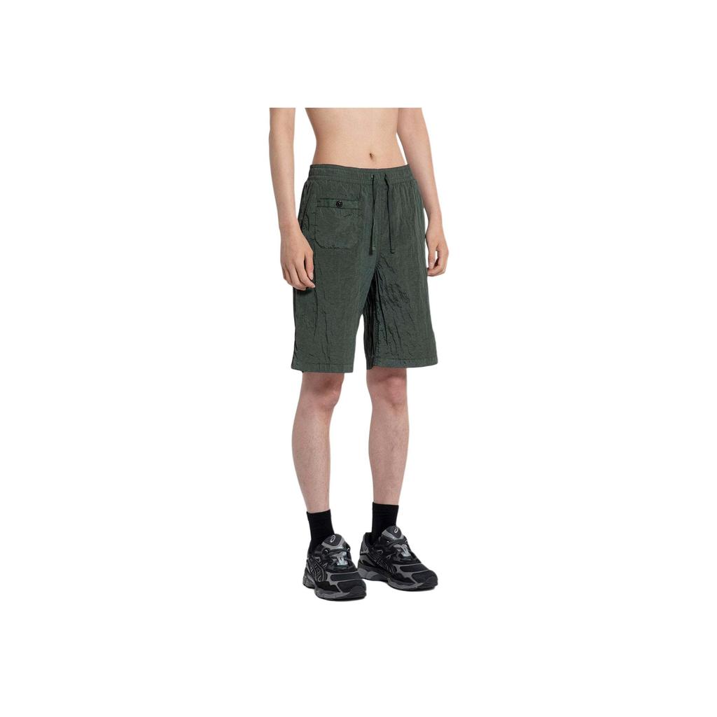 STONE ISLAND Повседневные шорты с принтом логотипа Мужские шорты Зеленый 8015B0443-V0059
