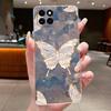 For Infinix Smart 6 HD Case Silicone Luxury Fashion Butterfly Flower Clear Soft TPU Phone Cover for Infinix X6512 Smart6 HD Case
