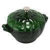 Staub Artichoke Cocotte 22 см Двуручный горшок Эмалированный горшок 11152285 Базилик Зеленый Кокот Артишок Базилик Стильная Кухня Новая Жизнь [Staub] [Товар]
