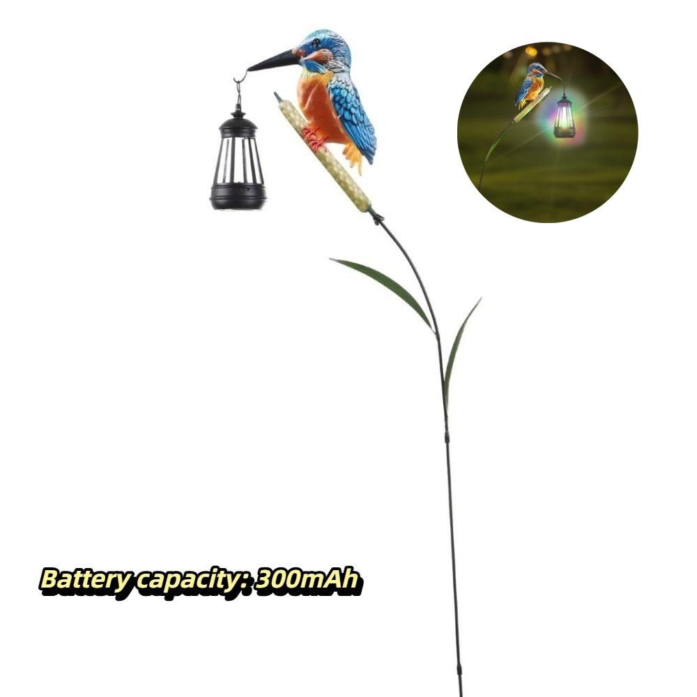 Soft Glow Solar Hanging Lantern Warm Light Bird Shape Decorative Bird Lantern Solar Energy Automatic Lighting