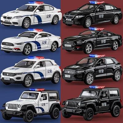 Китайская полицейская машина серии BMW M5 Ford Mustang VW T-ROC Jeep Wrangler Diecasts & Toy Vehicles 1:36 легкосплавных моделей автомобилей с откатным механизмом