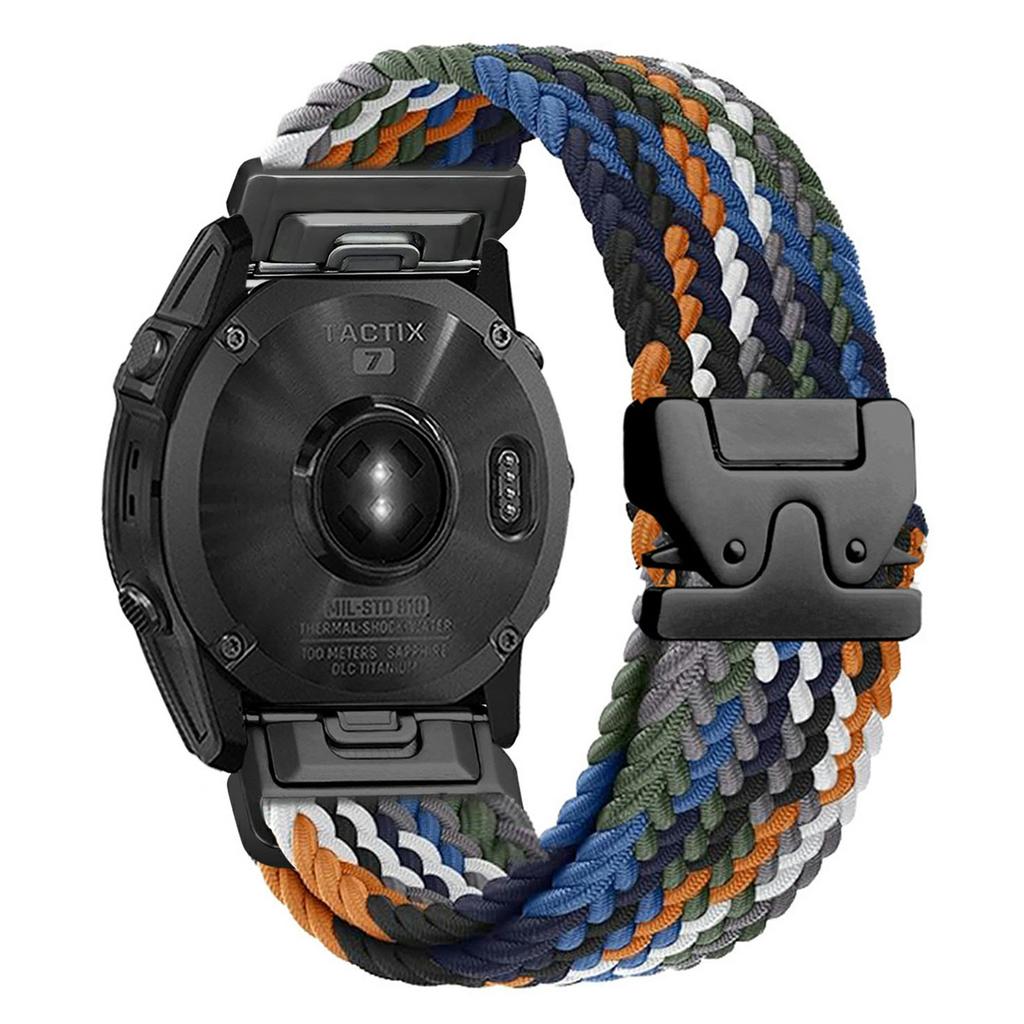 22-мм нейлоновый ремешок для Garmin Fenix 7 / 7 Pro / 6 / 6 Pro / 5 Plus с парашютной пряжкой, быстросъемный ремешок для часов
