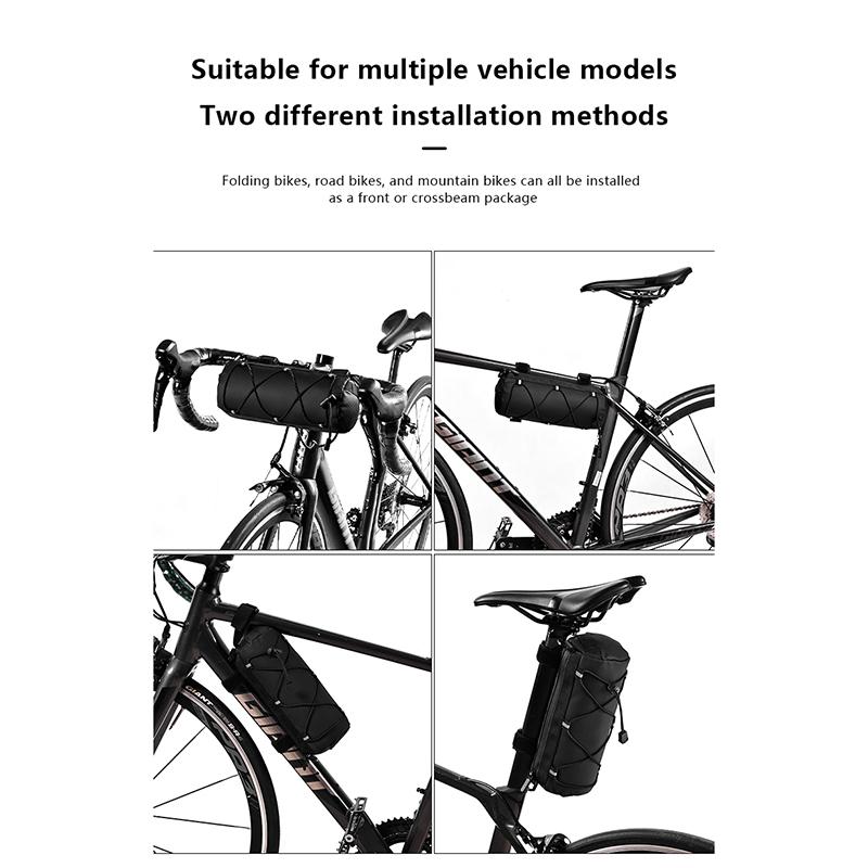 Eslnf Велосипедная передняя сумка Большая вместимость для хранения вещей Наружная водонепроницаемая многофункциональная сумка для езды на горном велосипеде Передняя сумка для горного велосипеда Аксессуары для велосипеда