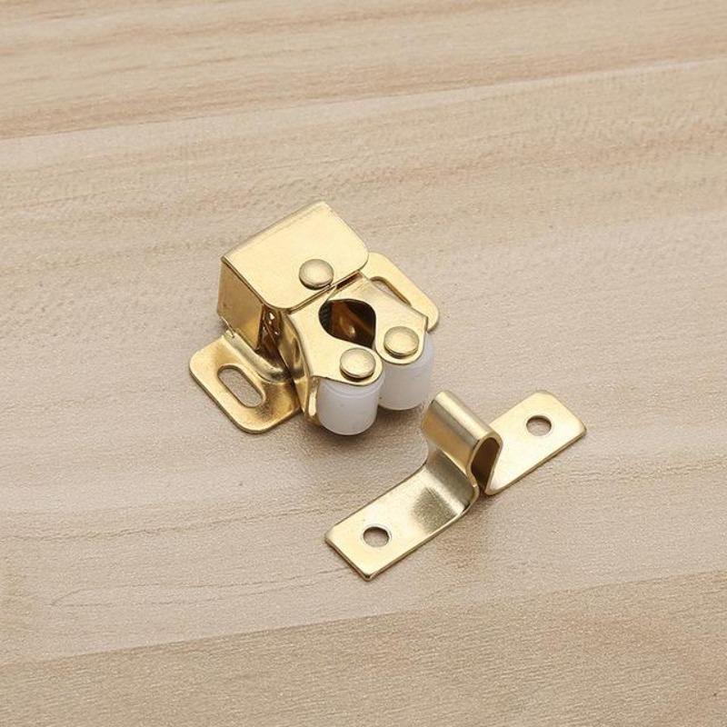 2 шт. магнитные защелки для шкафа, дверные стопоры, демпферный буфер с винтами, мебельная фурнитура