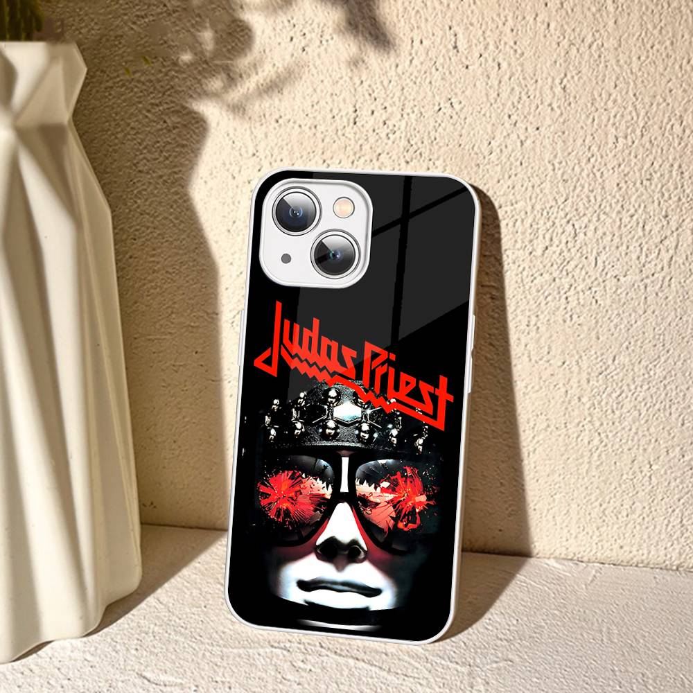 Band J-Judas P-Priest Tempered Glass For Iphone 14 13 12 11 Pro Mini XS MAX 14Plus X XS XR Fundas