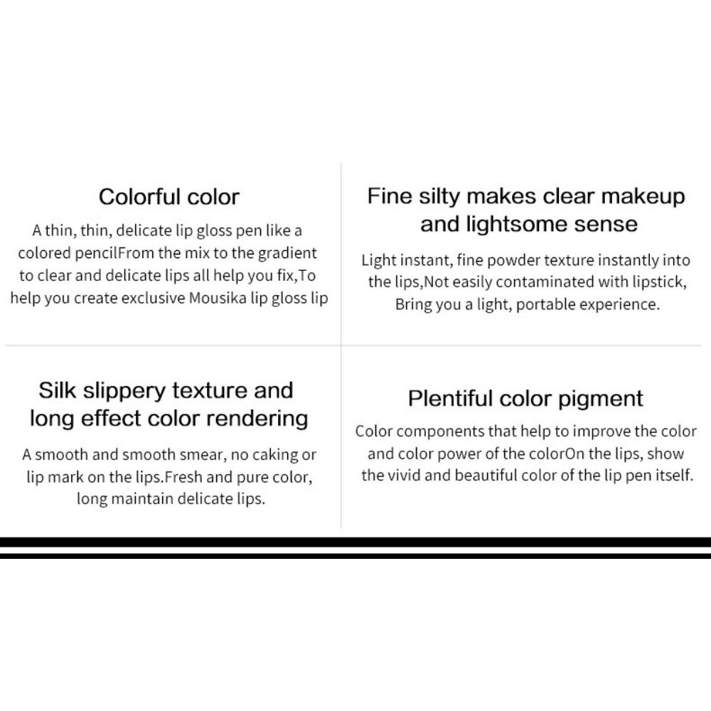 VIBELY 12 Colour Matte Lip Liner Waterproof Lip Trim Lipstick Pencil Lip Pencil