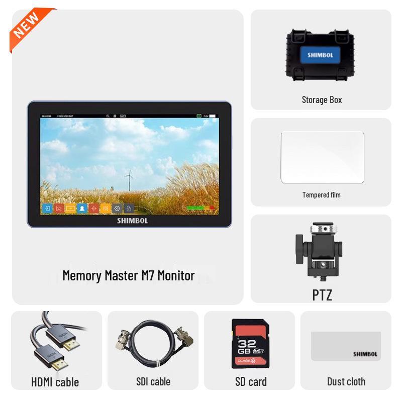 7SHIMBOL Peng Memory Master M7 Монитор для DSLR/беззеркальных камер с цветовым охватом P3 и интерфейсом SDI