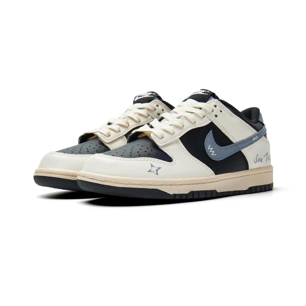 Nike Dunk Abrasion Resistant Low top Skateboard Shoes Unisex Beige Black Blue HF5441-100(Team575-)