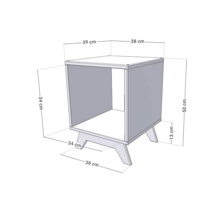 NABOSKY Varnished Storage Unit 1x1