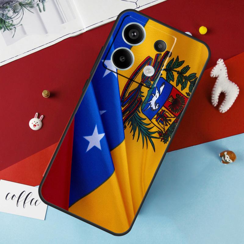 Чехол с изображением флага Венесуэлы и герба для Xiaomi Redmi Note 13 12 11 8 9 10 Pro Note 12S 11S 10S Redmi 12 10C 12C 13C