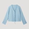 [She S miSS] V Neck Tie blouSe Swwblp11040 Ll