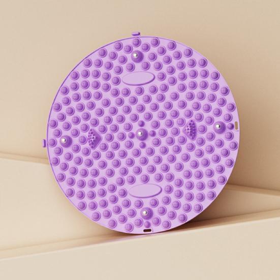 Круглый массажер для ног, снятие боли в ногах, расслабление мышц, рефлексотерапия стоп, противоскользящий портативный акупрессурный коврик