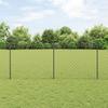 VidaXL Chain Link Fence with 20 U-Posts Grey 1x10 M Steel 3336268
