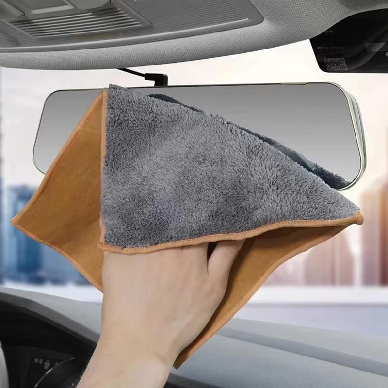 WUGL8 Suede Car Cleaning Towel Soft Brush Car Gap Dust Removal Tool For Mercedes Benz AMG GLC W203 W206 W220 W205 W211 W212 W201 W210