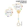SHIXIN Trendy Colorful Crystal Long Y-Shaped Necklace Metal Flower Bracelet Collarbone Chain Summer Party Bohemian Jewelry Set