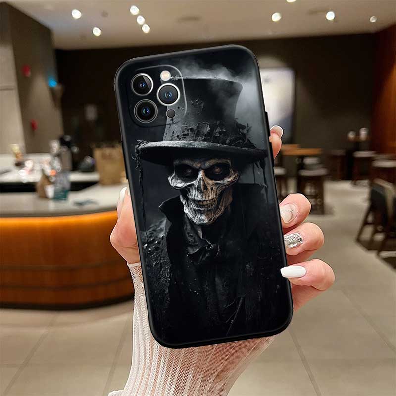 NH31 Horror Skeleton Skull New High-End Shell Phone Case for iPhone SE X XS XR 16E 17 11 Pro Max 8 7 6 6s Plus Air