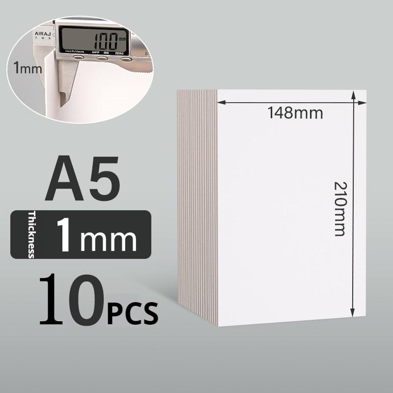 A7/A6/A5/A4 Белая Крафт-бумага для DIY Открыток 10/25 Листов 1/1,5/2 мм Толстая Рукодельная Бумага Картон для Открыток